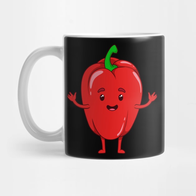 Cartoon Red Pepper by Modern Medieval Design